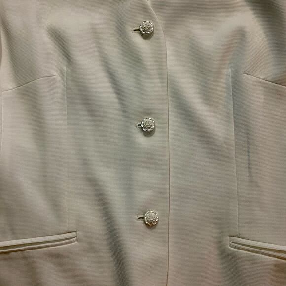 Emily Structured White Work Blazer Jacket Womens 10 - Picture 4 of 13